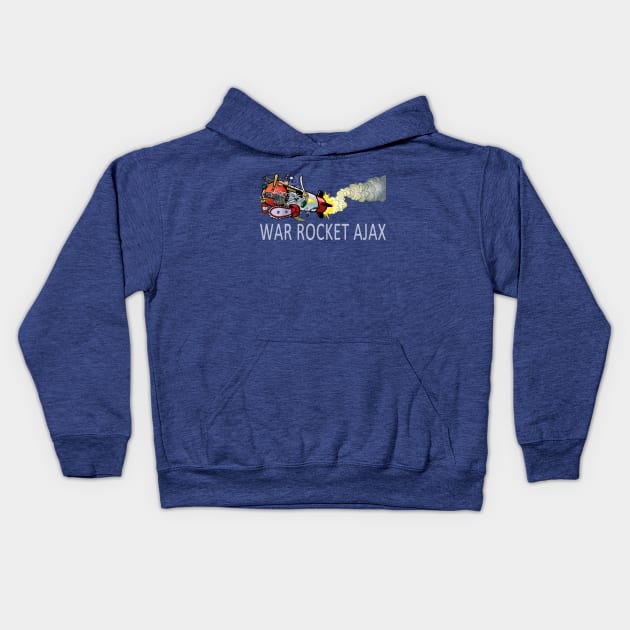 War Rocket Ajax logo Kids Hoodie by Klytus Media